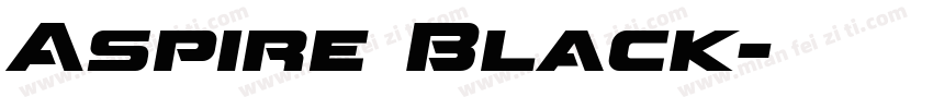 Aspire Black字体转换